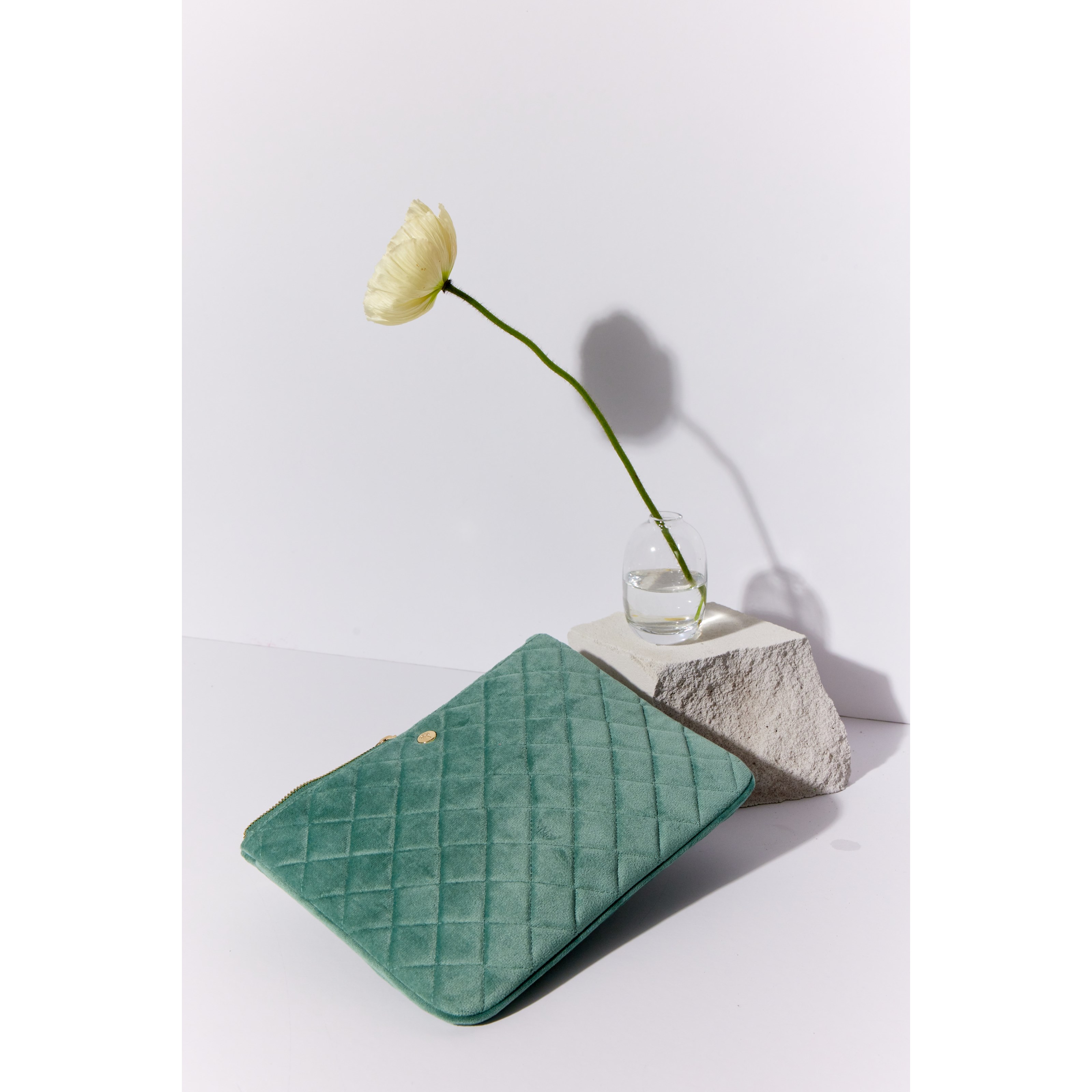 Fan Palm Mint Green Clutch (obrázok 3)
