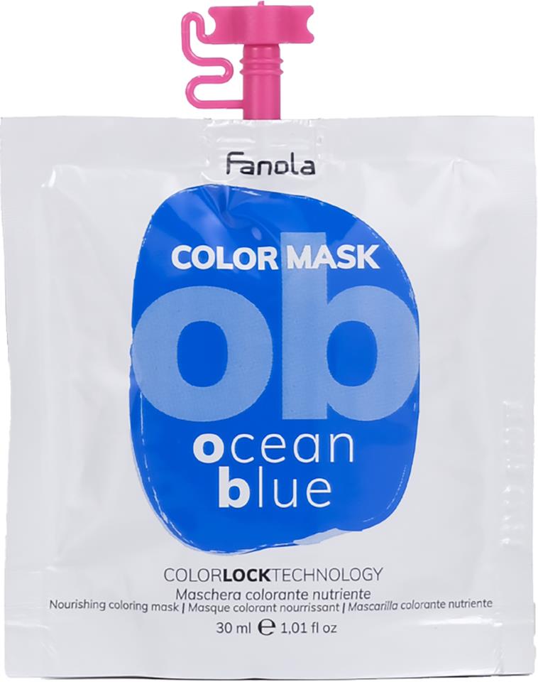 Fanola Color Mask Nourishing Colouring Mask Ocean Blue 30 ml