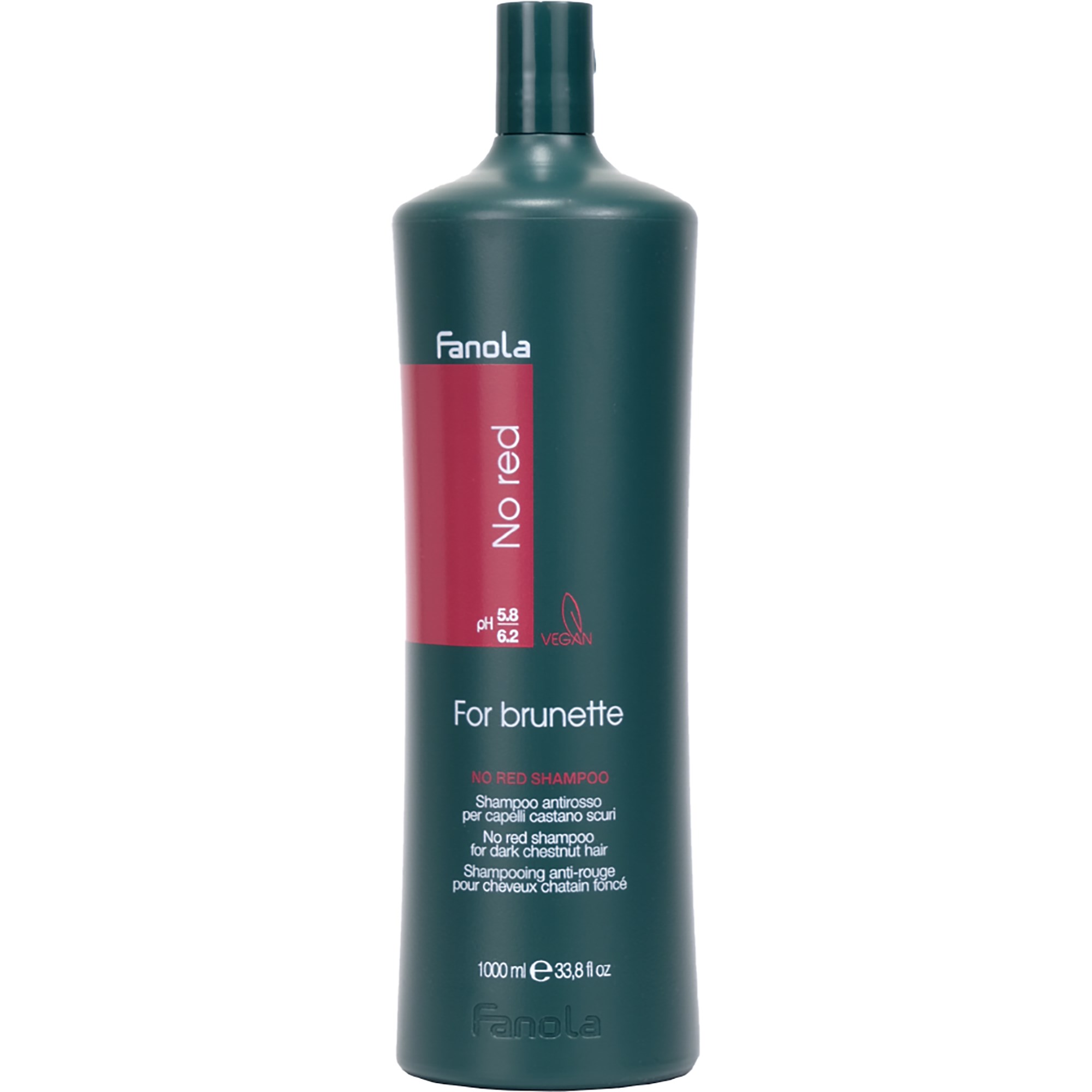 Läs mer om Fanola No Red Shampoo For Dark Chestnut Hair 1000 ml