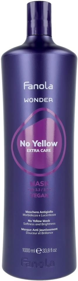 Fanola Wonder No Yellow Mask Softness And Shine 1000 ml