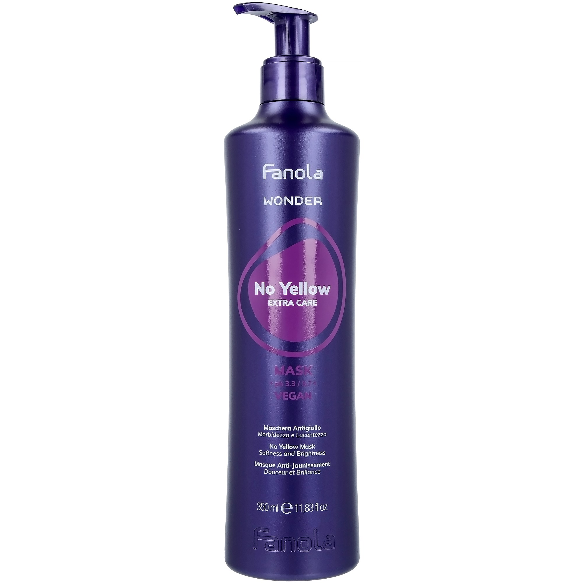 Läs mer om Fanola Wonder No Yellow Mask Softness And Shine 350 ml