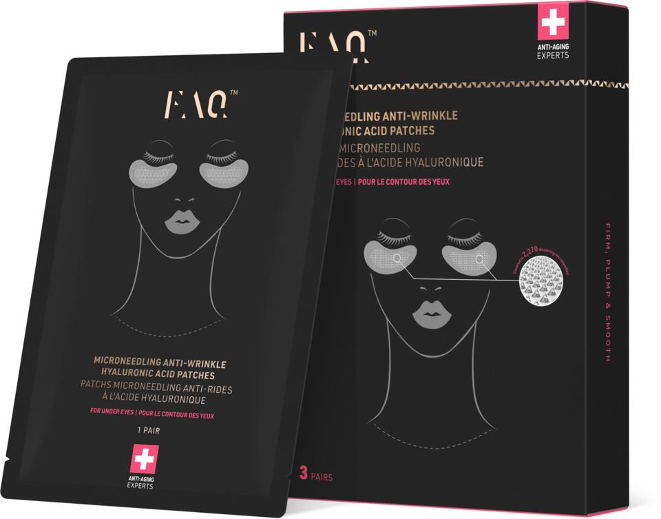 FAQ™ Microneedling Anti-Wrinkle Hyaluronic Acid Patches For Under Eyes