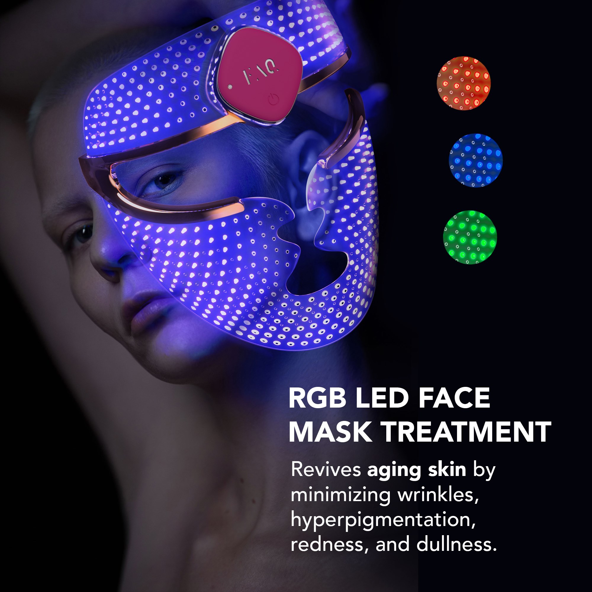FAQ Swiss FAQ™ 201 RGB LED Face Mask (obrázok 4)