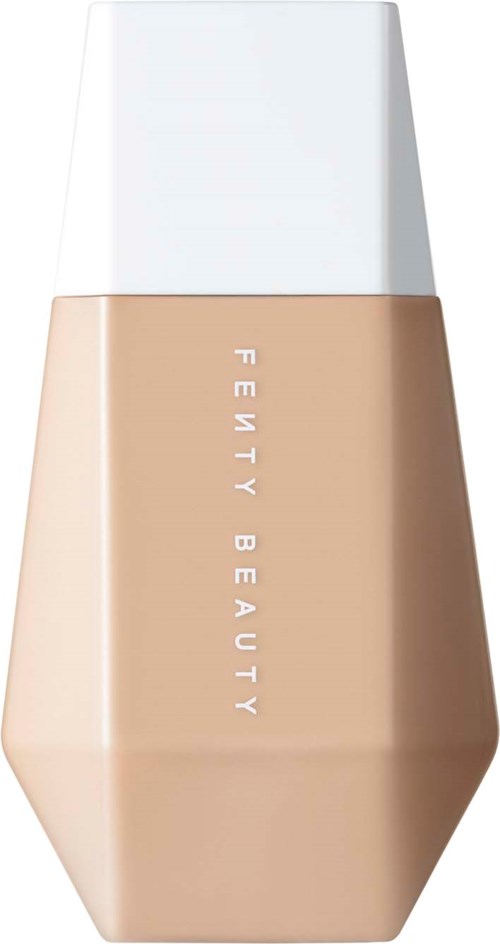 Beauty foundation bottle with a white cap and beige base. The logo says "FENTY BEAUTY."