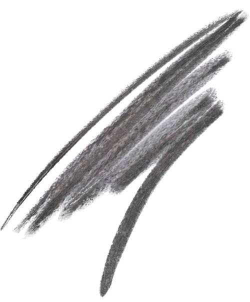 A few broad, dark gray strokes with textured, rough edges. Looks like a quick, abstract sketch or mark.
