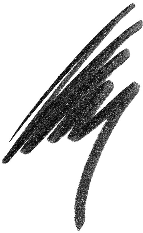 A black chalk-like abstract sketch with bold lines, slanting and overlapping each other.