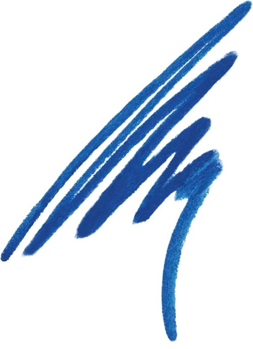 Blue abstract lines or strokes, dynamic and flowing in design.