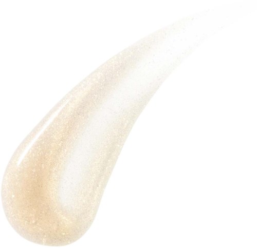 En glänsande, böjd, beige droppe med en slät yta.