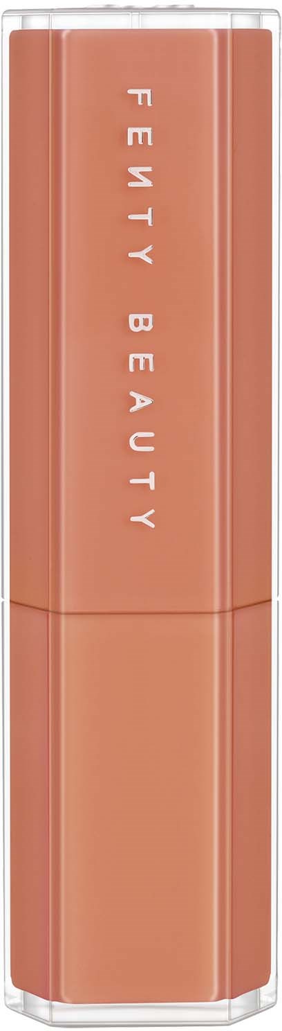 En flerfärgad läppstiftstubbe med "FENTY BEAUTY" skrivet vertikalt.