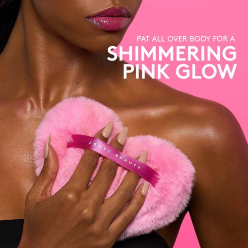 Fenty Beauty Limited Edition Fairy Bomb Wattacrush Heart-Shaped Shimmer Puff