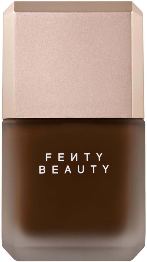 Fenty Beauty nagellacksflaska med beige och brunt lock.