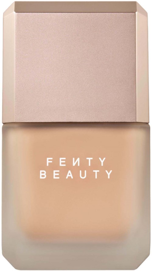 Fenty Beauty nagellacksflaska med beige färg och rosa lock.