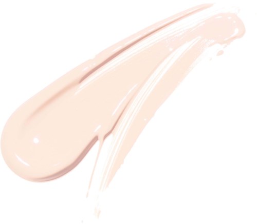 En ljus rosa kräm eller lotion med ett slätt penseldrag.