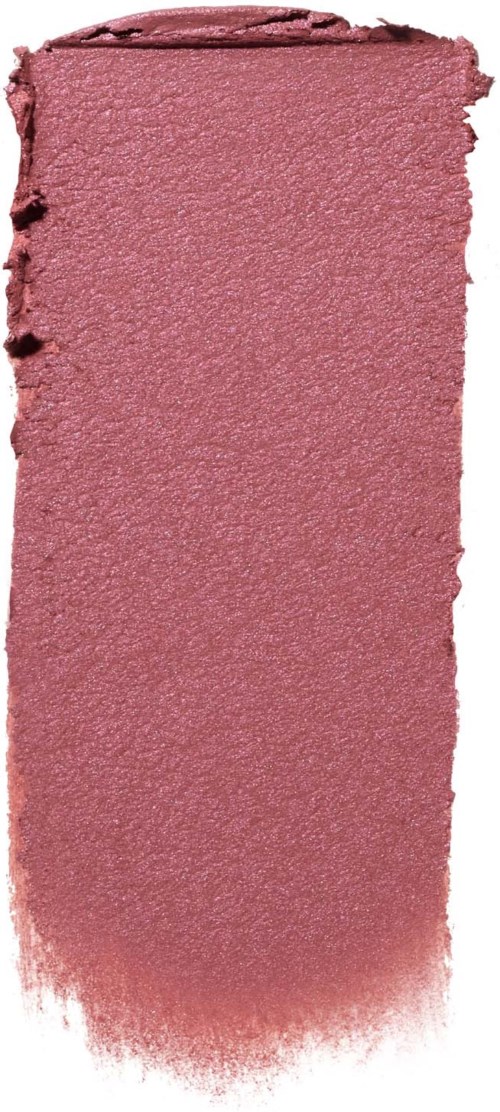 A pink textured makeup swatch with uneven edges and a matte finish.