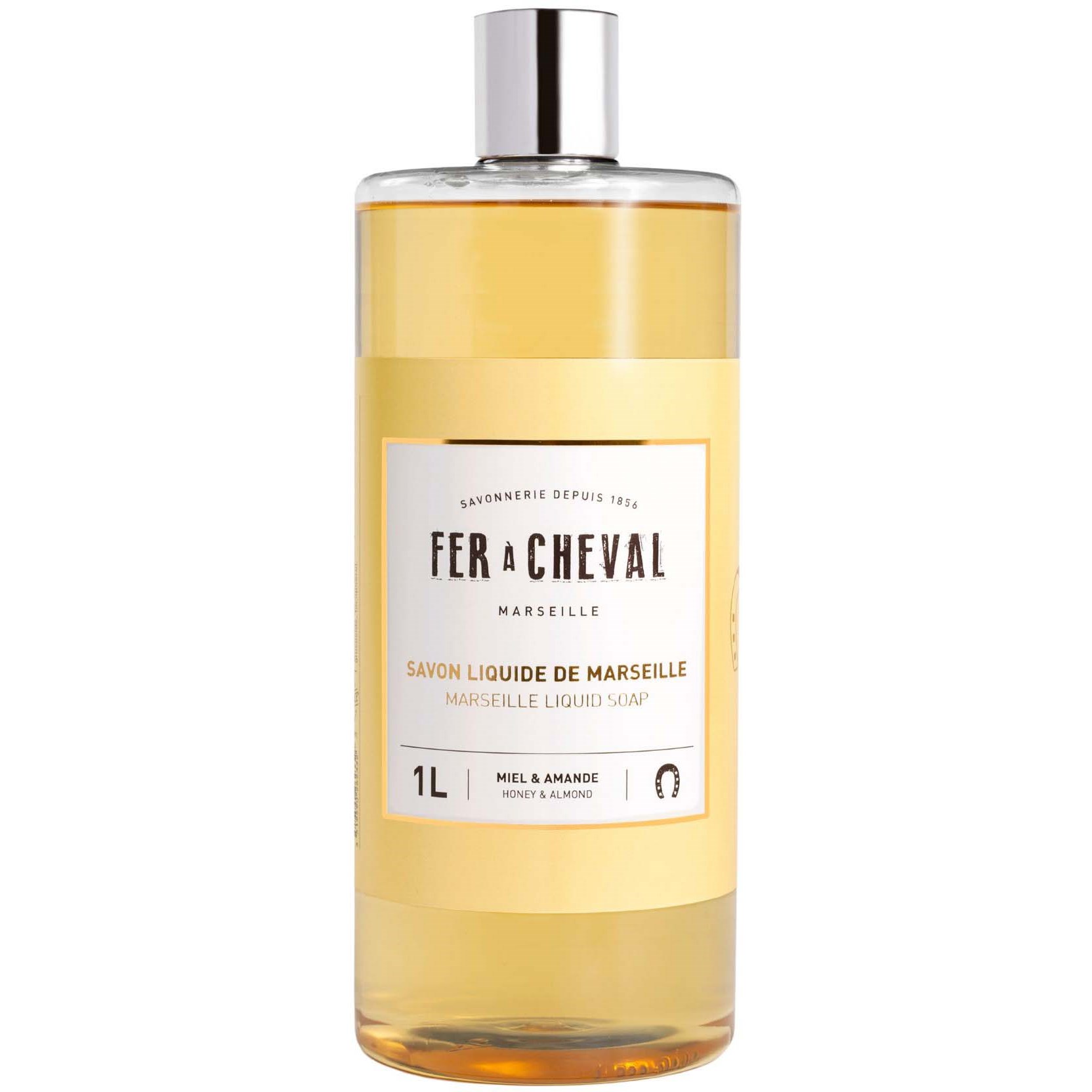 Läs mer om Fer à Cheval Honey & Almond Marseille Liquid Soap Refill 1000 ml