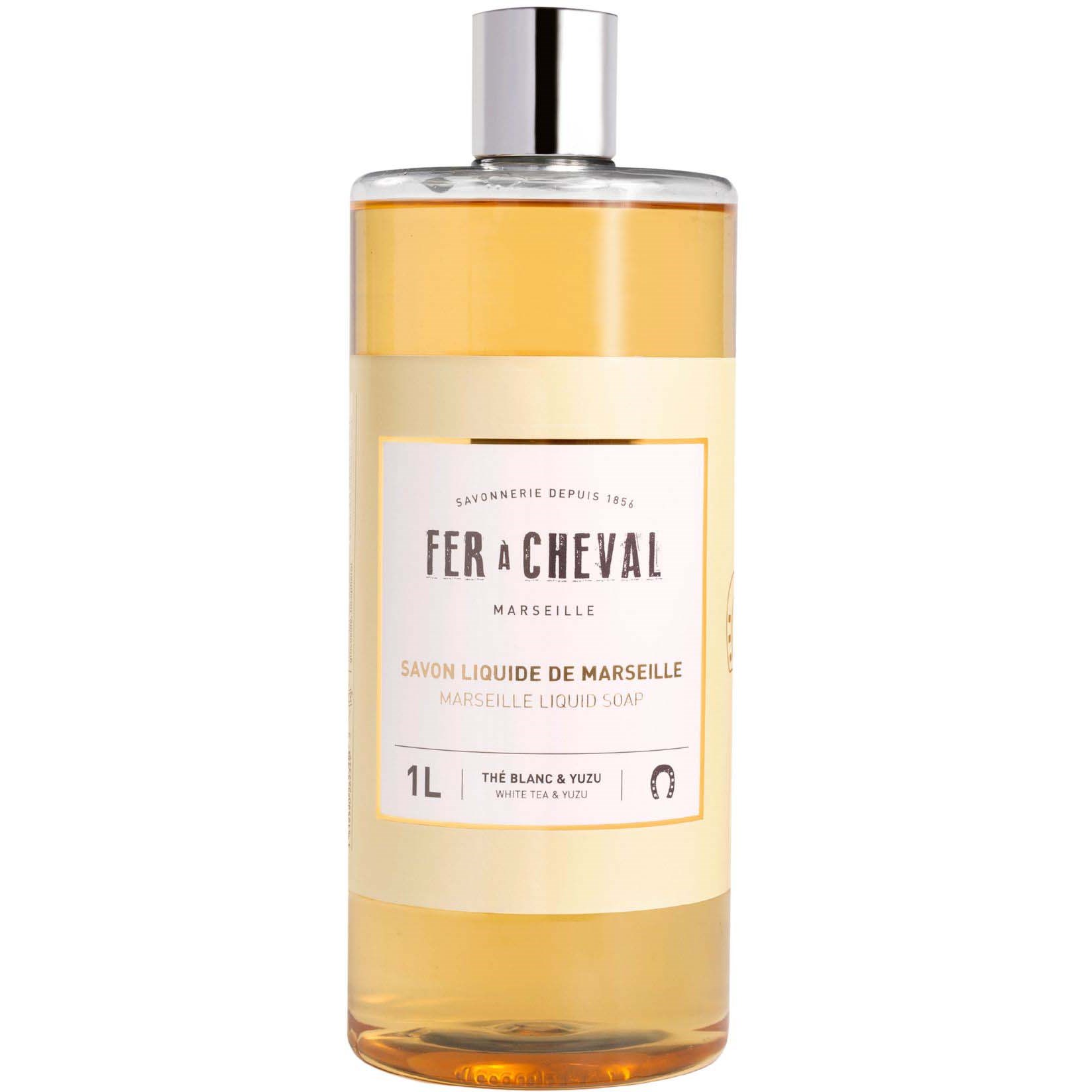 Läs mer om Fer à Cheval Tea & Yuzu Marseille Liquid Soap Refill 1000 ml