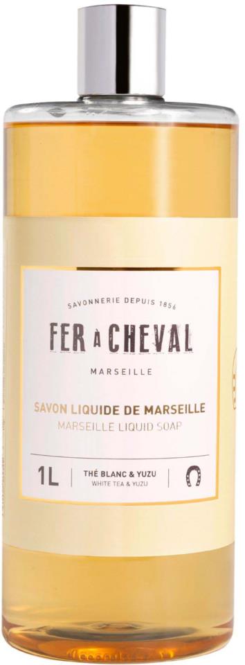 Fer à Cheval Marseille Liquid Soap Refill White Tea & Yuzu 1000 ml
