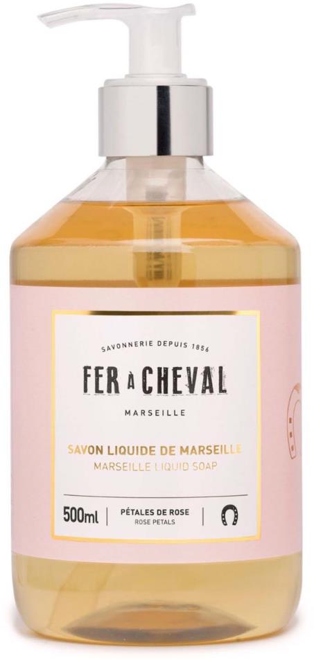Fer à Cheval Marseille Liquid Soap Rose Petals 500 ml