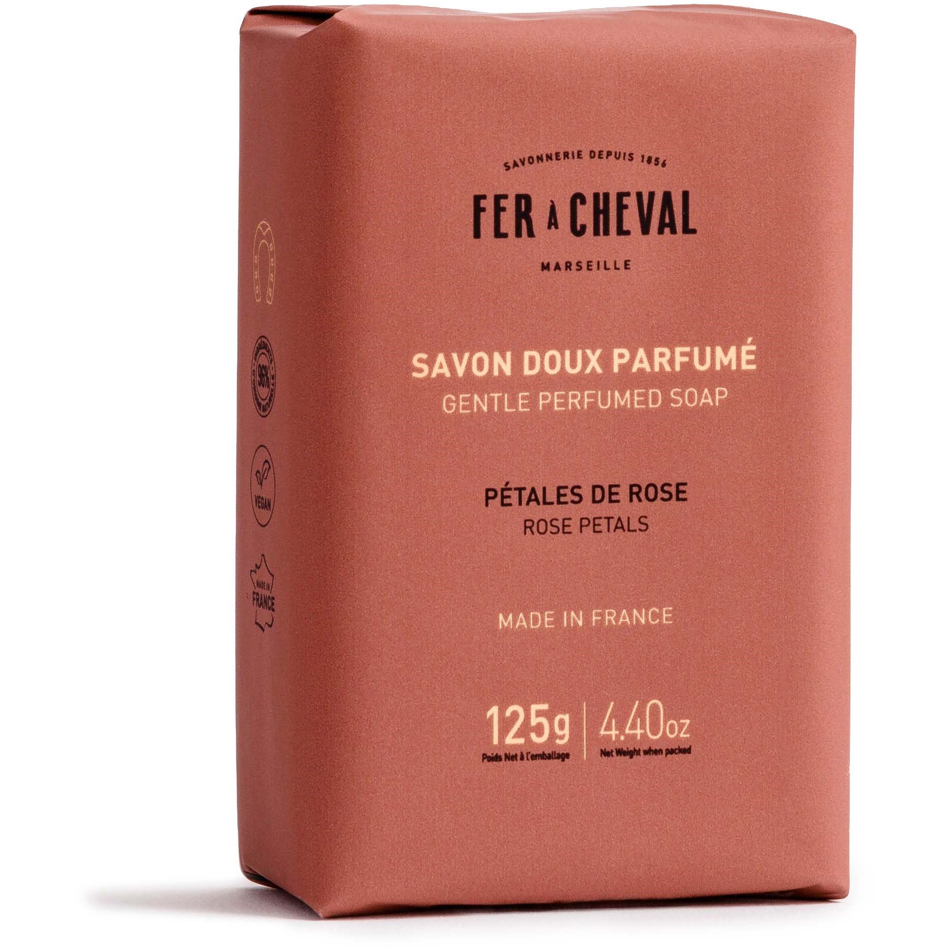 Fer à Cheval Rose Petals Solid Soap 125 stk