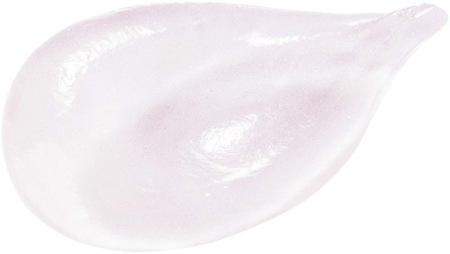 A clear, teardrop-shaped container or object with a smooth surface, possibly made of glass or plastic.