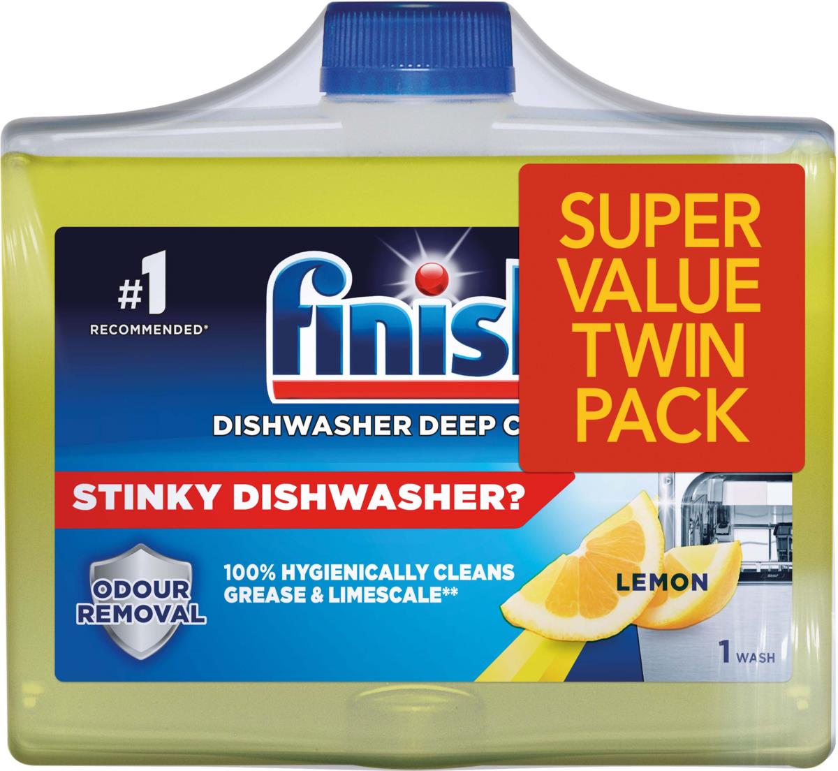 Finish Machine Cleaner Dishwasher Lemon Duo Pack | lyko.com
