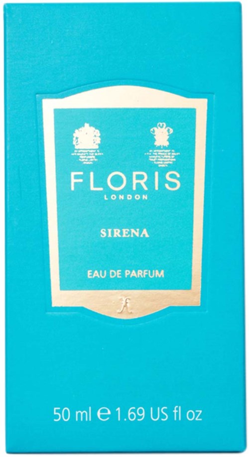 Blå box med Floris London parfym, märkning Sirena, 50 ml, Eau de Parfum.