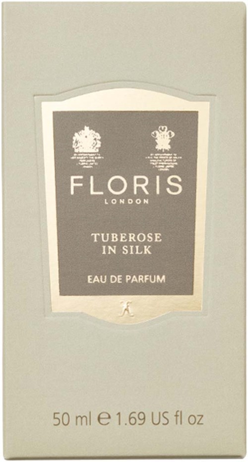 Pudełko perfum z napisem 'Florist London', zawiera 'Tuberose in Silk' Eau de Parfum, 50 ml.
