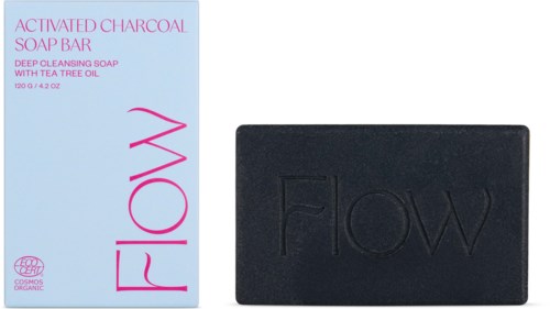 Flow Cosmetics Activated Charcoal Soap Bar 120 g