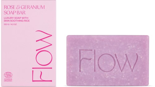 Flow Cosmetics Rose & Geranium Soap Bar 120 g