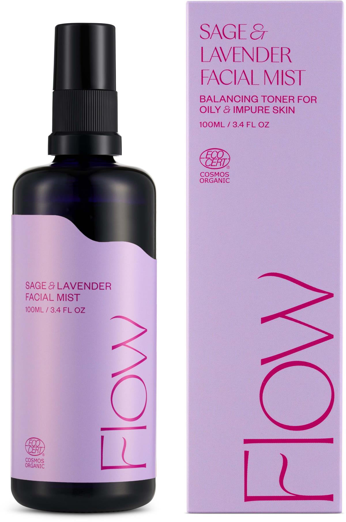 Flow Cosmetics Sage & Lavender Facial Mist 100 ml | lyko.com