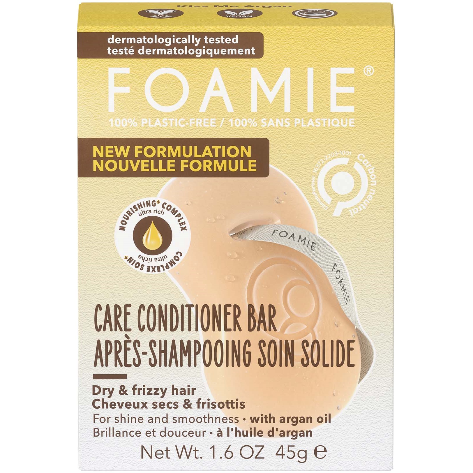Foamie Conditioner Bar Kiss Me Argan (for dry and frizzy hair) 45
