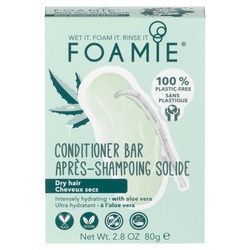 Foamie conditioner bar voor droog haar, met aloe vera, hydrateert en plasticvrij.