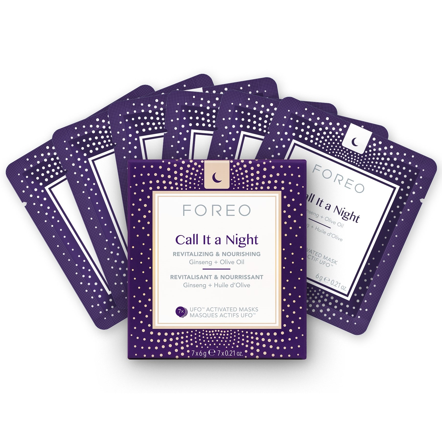 FOREO Call It a Night UFO™-mask 7 pcs