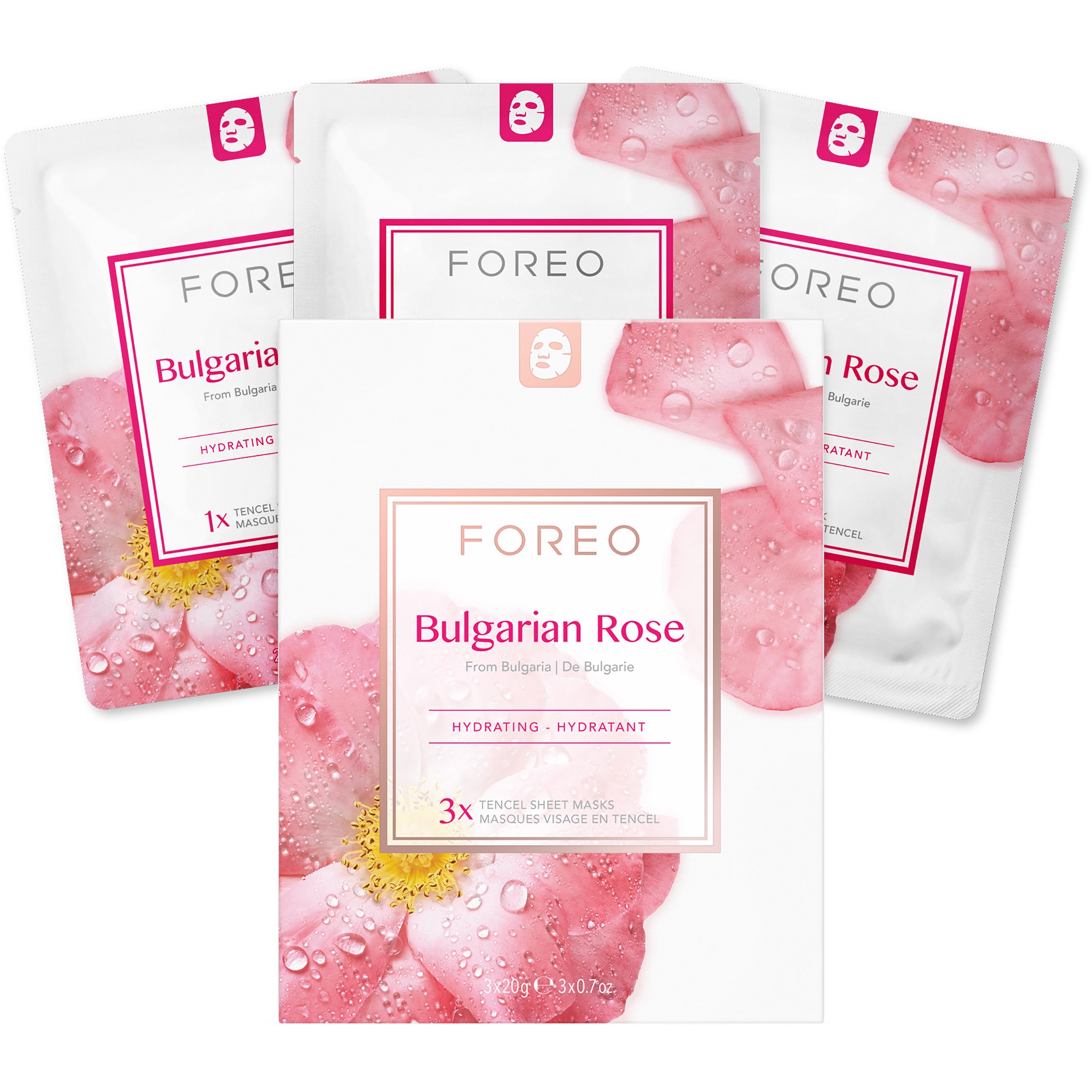 FOREO Farm To Face Bulgarian Rose Sheet Mask billede
