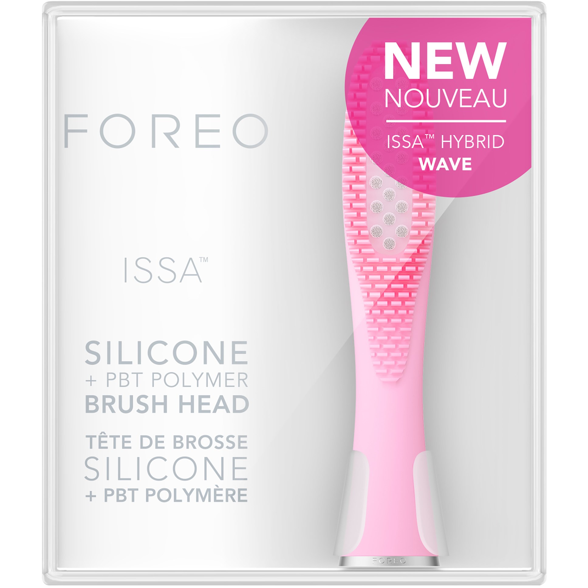 Alternativ bild 1 för FOREO ISSA Hybrid Wave Brush Head Pearl Pink