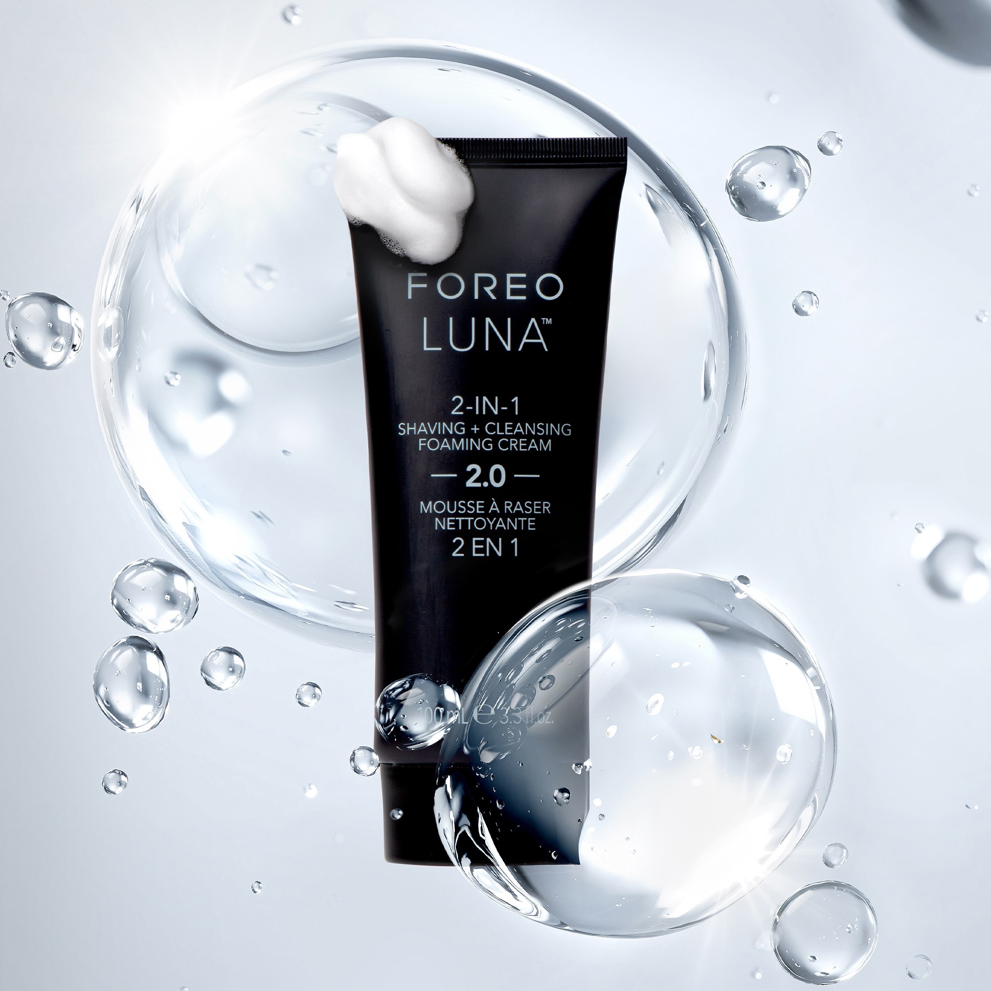 FOREO LUNA Shaving & Cleansing Foaming Cream 2.0 100 ml (obrázok 3)
