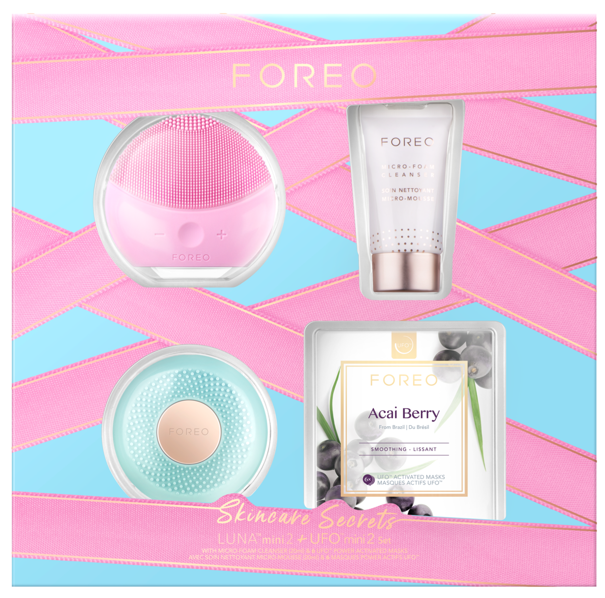FOREO Skincare Secret LUNA mini 2 + UFO mini 2 set 389 g | lyko.com