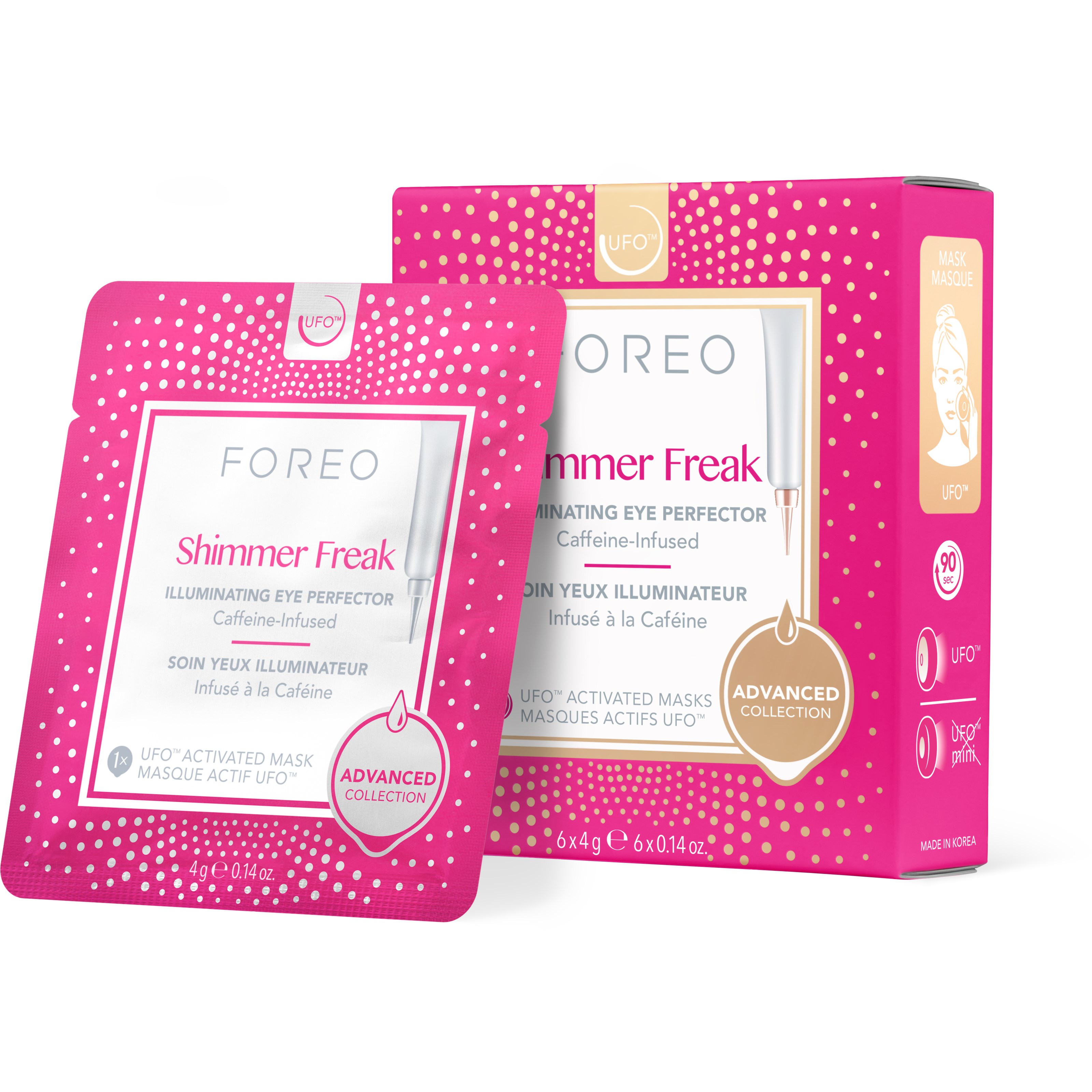 FOREO UFO Masks Shimmer Freak  6 st