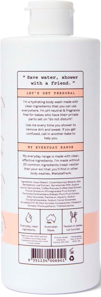 Frank Body Everyday Clean Body Wash Unscented 360ml