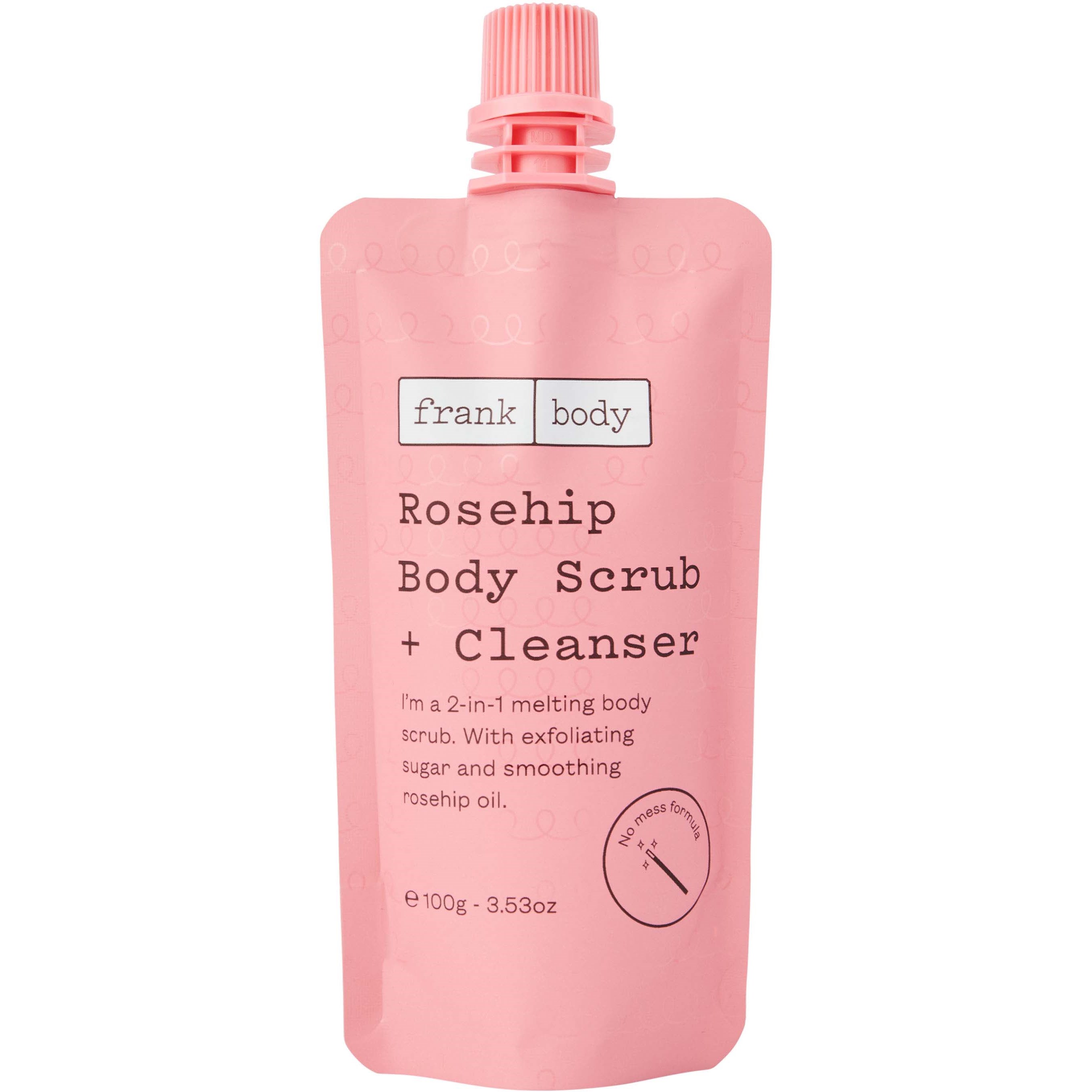 Läs mer om Frank Body Rosehip Body Scrub + Cleanser 100 g