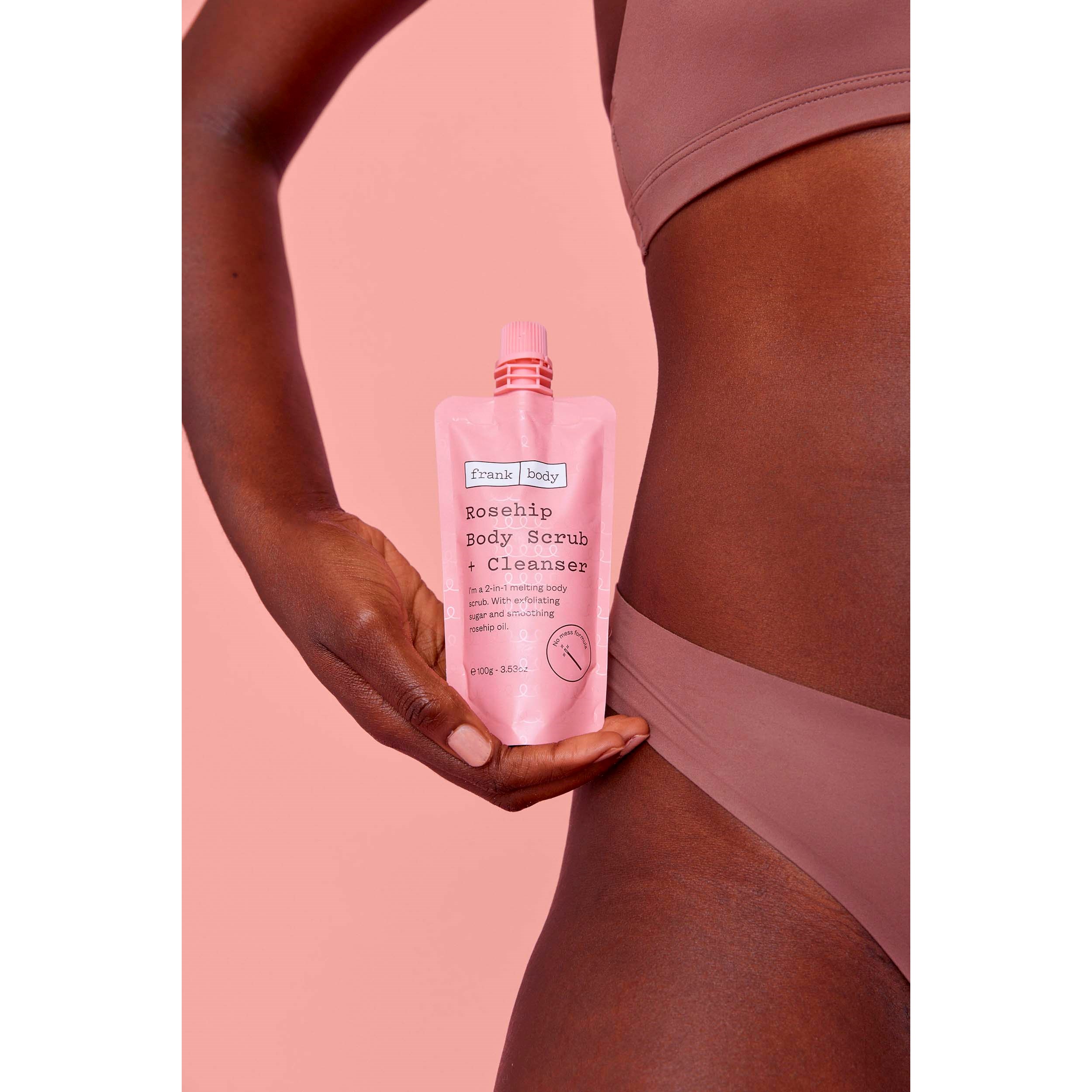 Frank Body Rosehip Body Scrub + Cleanser 100 g (obrázok 4)