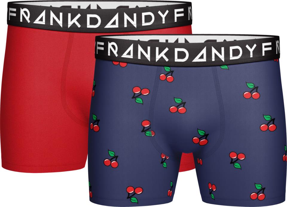 Frank Dandy 2 Pack Cherry Boxer Blue/Red L