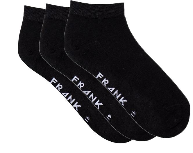 Frank Dandy Bamboo Ankle Socks Black 41-46 3-Pack