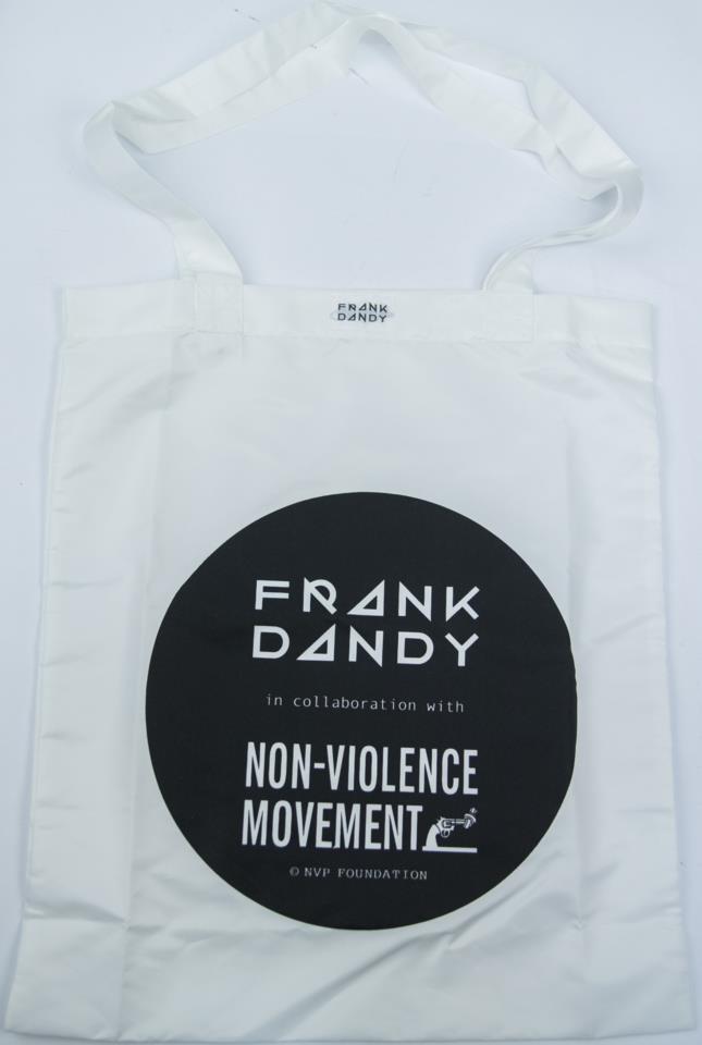 Frank Dandy Non-Violence Tote Bag White