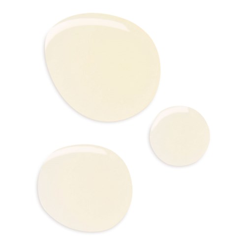 Three white, smooth, rounded objects of different sizes on a light background.