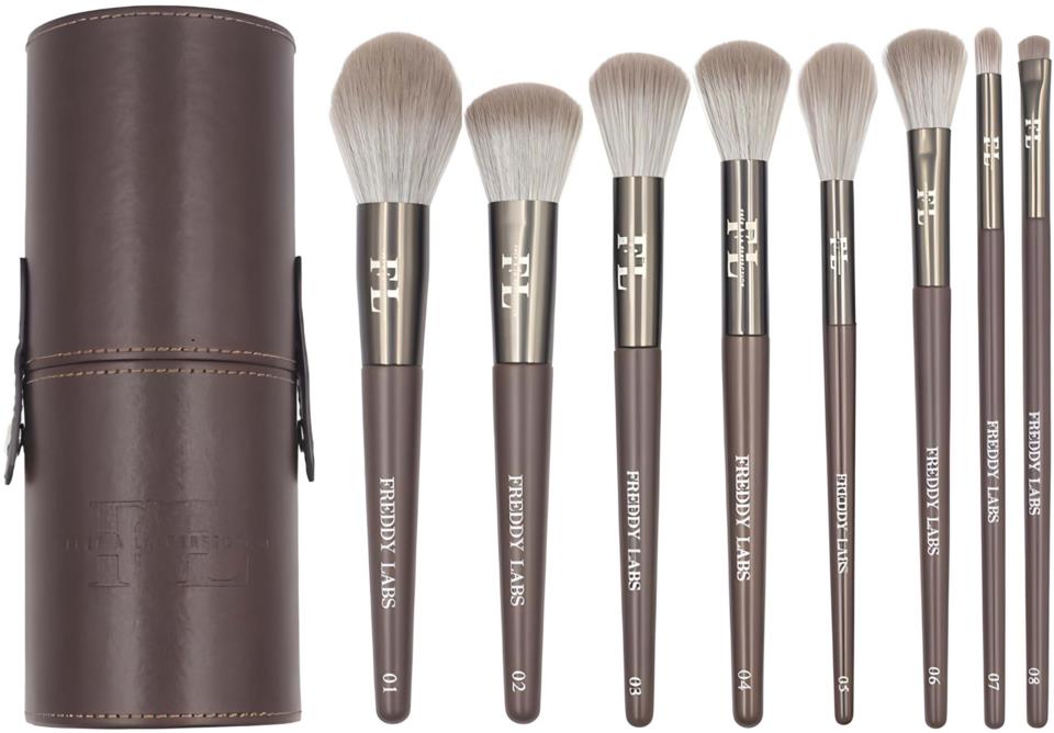 Freddy Labs Professional Makeup Brushes 8pcs