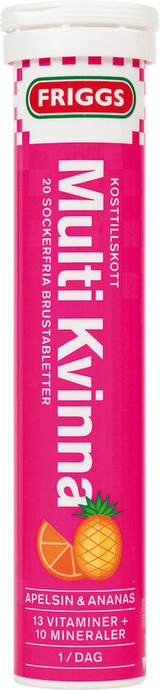 Friggs Multivitamin Kvinna 20 brustabletter