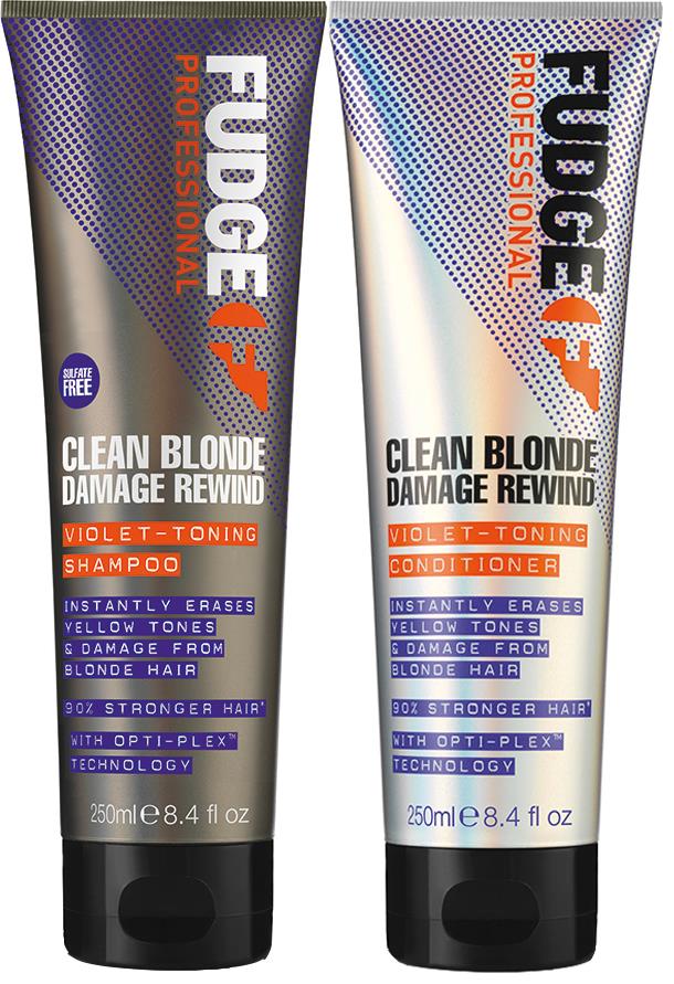 fudge Clean Blonde Damage Care Rewind Package