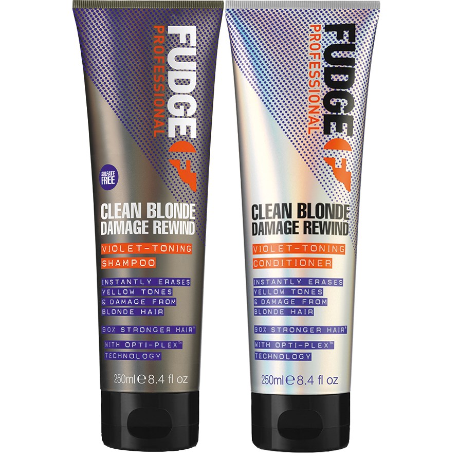 fudge Clean Blonde Care Damage Rewind Package