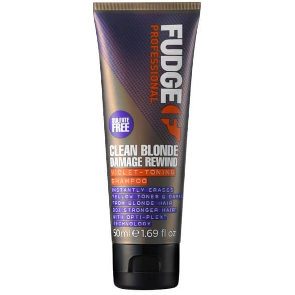 Bilde av Fudge Clean Blonde Damage Rewind Violet-toning Shampoo 50 Ml